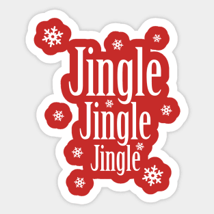 Jingle Jingle Jingle Cute Christmas Sticker